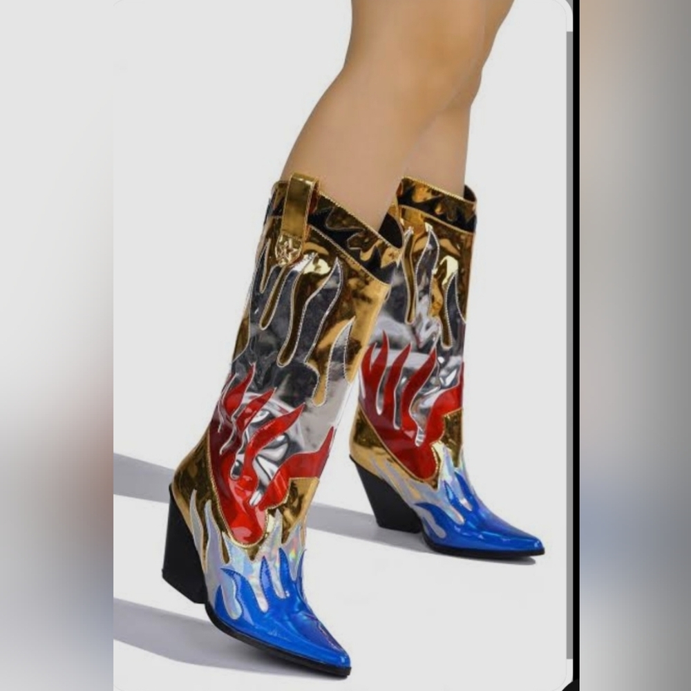Colorful Women's Boots - Picture 2 of 11